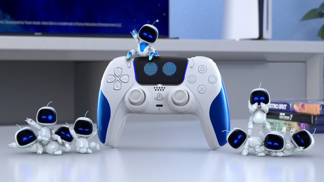 タッチパッドの「目」が可愛い！PS5『アストロボット』デザインのDualSenseコントローラー発売決定