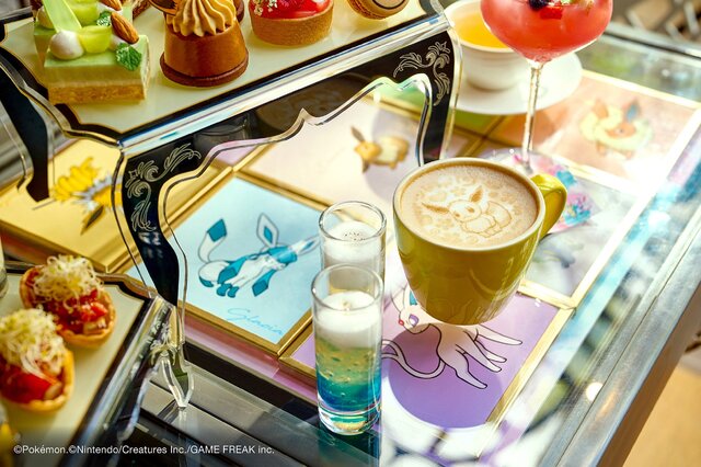 『ポケモン』イーブイフレンズがカフェに大集合！“アフタヌーンティー”でブースターの炎のようなタルトなど見た目も味も高級スイーツが楽しめる