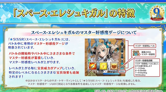 『FGO』9周年サーヴァント「スペース・エレシュキガル」発表！水着エレちゃんがビーストクラス、さらに新要素「マスター好感度ゲージ」を引っさげて参戦