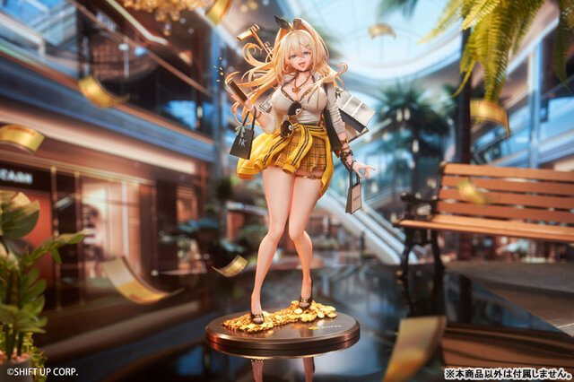 魅惑の金髪ギャル！『勝利の女神：NIKKE』より「ルピー」のフィギュアが予約開始―ショッピングバッグや輝くアサルトライフルまでしっかり再現