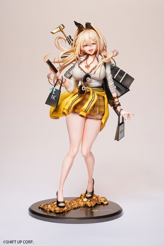 魅惑の金髪ギャル！『勝利の女神：NIKKE』より「ルピー」のフィギュアが予約開始―ショッピングバッグや輝くアサルトライフルまでしっかり再現