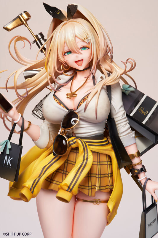 魅惑の金髪ギャル！『勝利の女神：NIKKE』より「ルピー」のフィギュアが予約開始―ショッピングバッグや輝くアサルトライフルまでしっかり再現