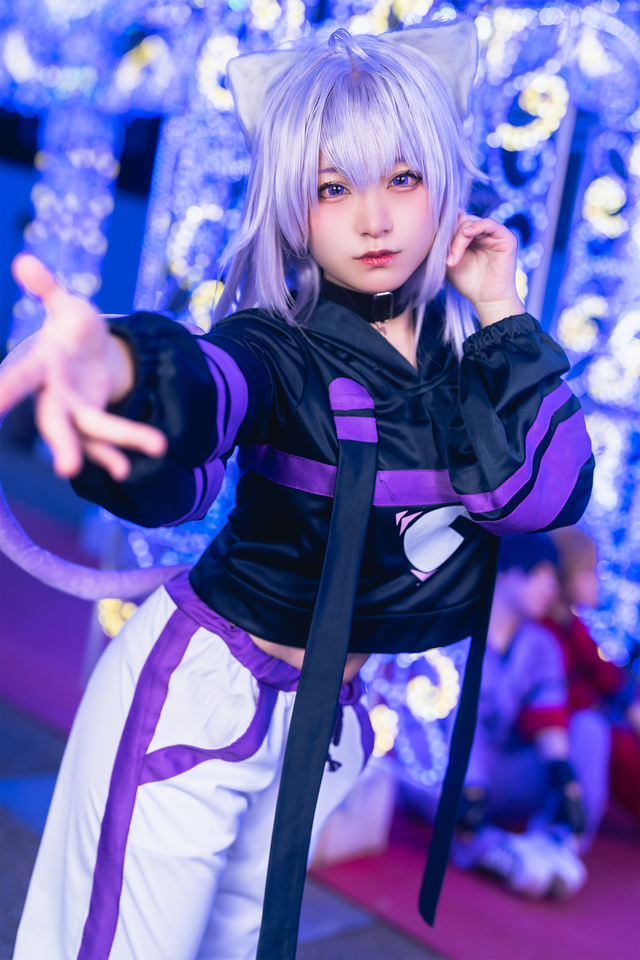 猫又おかゆ「ホロライブ」／つばさび（X：@tsubasabi）、撮影：りぷとん（X：@liptonton_nana）