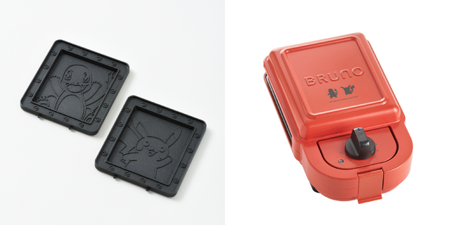 カントー地方御三家とピカチュウをデザインしたホットサンドメーカーが予約開始!パンにポケモンたちの可愛い焼き目も入れられる