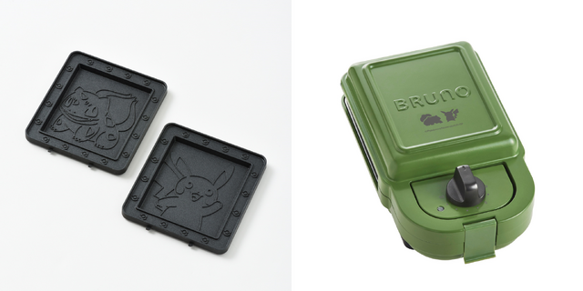 カントー地方御三家とピカチュウをデザインしたホットサンドメーカーが予約開始!パンにポケモンたちの可愛い焼き目も入れられる