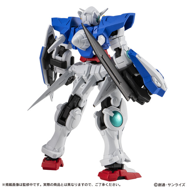 1500円のカプセルアクション！「機動戦士ガンダム00」より「ガンダムエクシア」が通常カラーとレッドクリアver.の全2種で展開