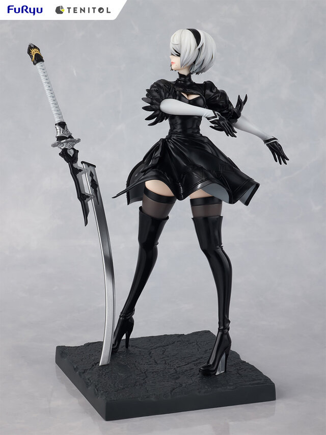 スラリと伸びた美脚に見惚れる！アニメ『NieR:Automata』より「2B」「9S」がフィギュア化―ゴーグルを外して素顔も楽しめる