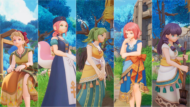 『聖剣伝説 VISIONS of MANA』はモブも美女・美少女揃い！ 旅立ちの村から大都市まで、5人×6地域の「美女30人」に大注目【フォトレポ】