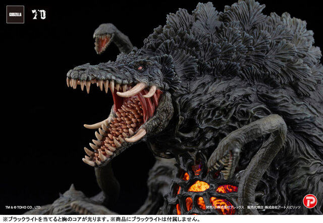 「ゴジラ」より植物怪獣「ビオランテ」が大迫力にフィギュア化！ブラックライトを当てると腹部のコアが光る