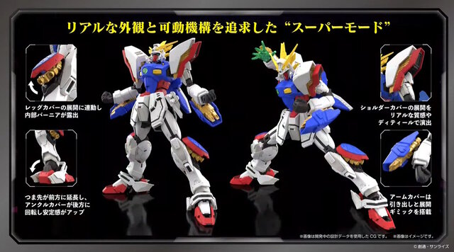 新作ガンプラ「RG シャイニングガンダム」のこだわりが凄い！頭部の「スーパーモード」への変形は差し替えなしで再現