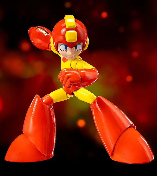 『ロックマン』懐かしのボディ！燃えるような「ファイヤーストーム」カラーのアクションフィギュア登場―34か所の可動域で劇中ポーズを再現