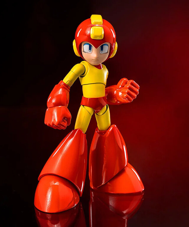 『ロックマン』懐かしのボディ！燃えるような「ファイヤーストーム」カラーのアクションフィギュア登場―34か所の可動域で劇中ポーズを再現