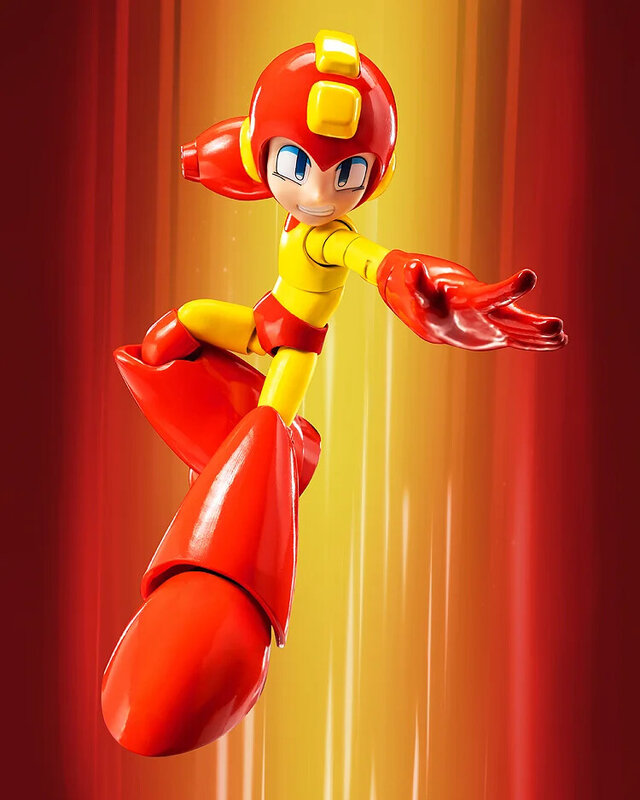 『ロックマン』懐かしのボディ！燃えるような「ファイヤーストーム」カラーのアクションフィギュア登場―34か所の可動域で劇中ポーズを再現