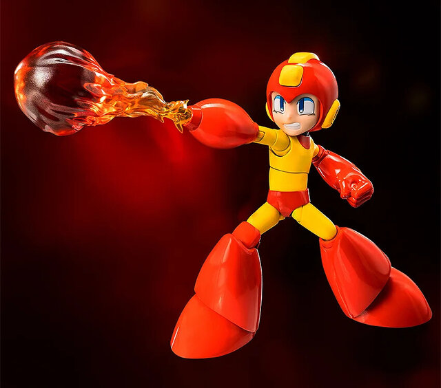 『ロックマン』懐かしのボディ！燃えるような「ファイヤーストーム」カラーのアクションフィギュア登場―34か所の可動域で劇中ポーズを再現