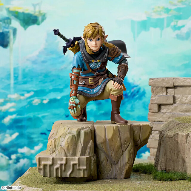 『ゼルダの伝説 ティアキン』のメインビジュアルを再現！「リンク」プライズフィギュアのクオリティがスゴイ