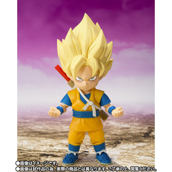 「ドラゴンボールDAIMA」より「スーパーサイヤ人孫悟空(ミニ)」がアクションフィギュア化！如意棒や“ニヤリ顔”含む3種表情パーツなど付属