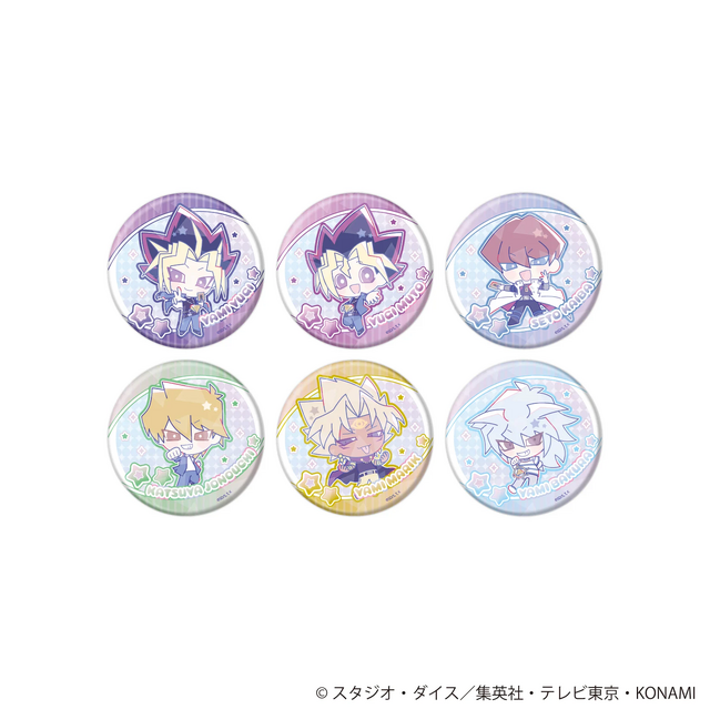 『遊戯王』×「サンリオ」のコラボが可愛い!サンリオ風に描かれた遊戯王キャラクターたちが、缶バッジやアクキーになって先行販売中