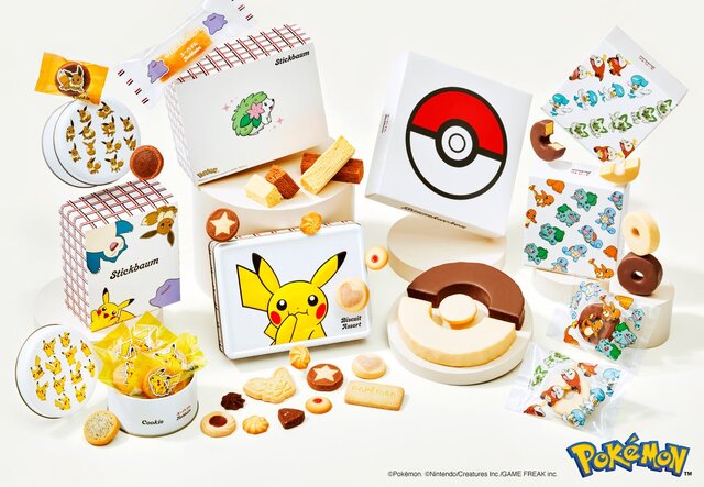 『ポケモン』×ユーハイムのバレンタイン向けスイーツが発売！ピカチュウ型ビスケットやモンスターボールのバウムクーヘンがキュート