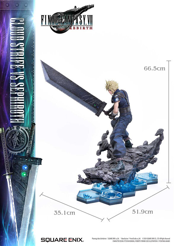 お値段なんと約57万円！『FF7リバース』より「クラウド・ストライフ vs セフィロス」が1/4スタチュー化ー予約締切迫る