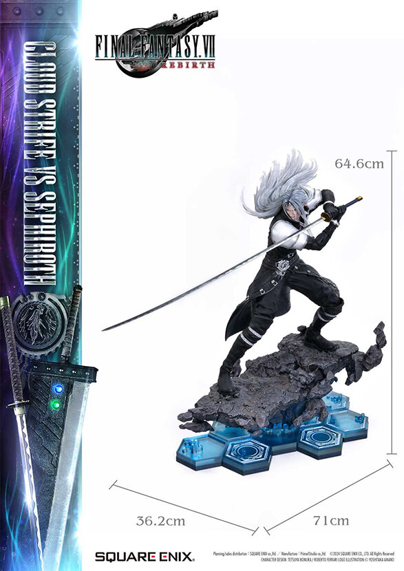 お値段なんと約57万円！『FF7リバース』より「クラウド・ストライフ vs セフィロス」が1/4スタチュー化ー予約締切迫る