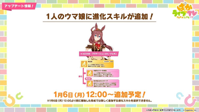 『ウマ娘』の年末年始は「毎日10連無料」など嬉しい試みいっぱい！凛々しい「ウインバリアシオン」の原案イラストも必見【ぱかライブTV48 ゲーム内情報まとめ】