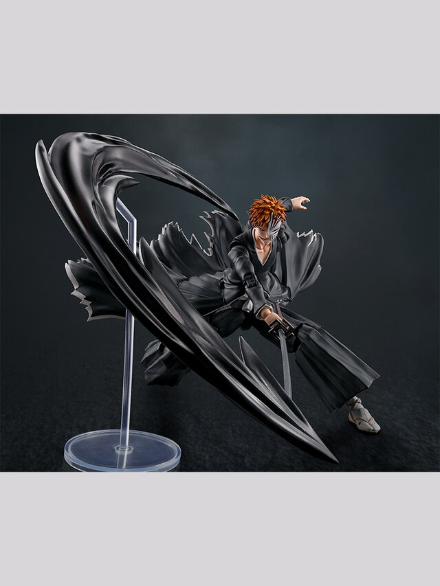 「BLEACH」から虚化する「黒崎一護」が可動フィギュア化！死覇装には服の印象的な翻りを再現できる可動機構を採用