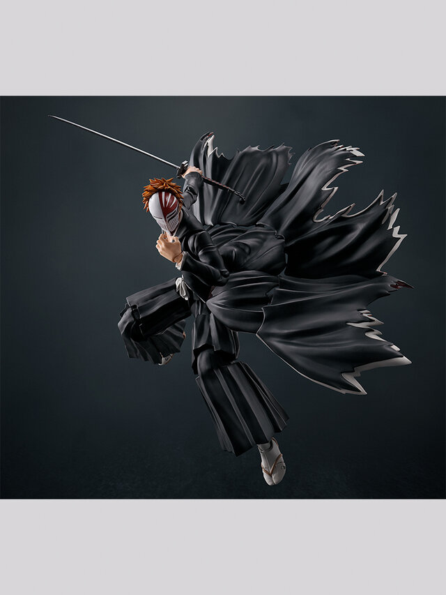 「BLEACH」から虚化する「黒崎一護」が可動フィギュア化!死覇装には服の印象的な翻りを再現できる可動機構を採用