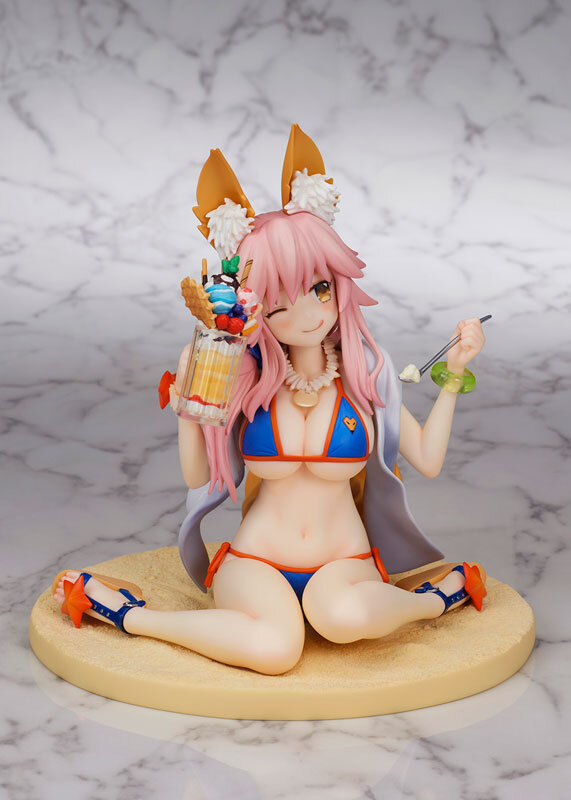 ウィンクする表情や佇まいが愛らしい！『FGO』より水着姿の「玉藻の前」がフィギュア化―最終再臨を常夏感たっぷりに再現