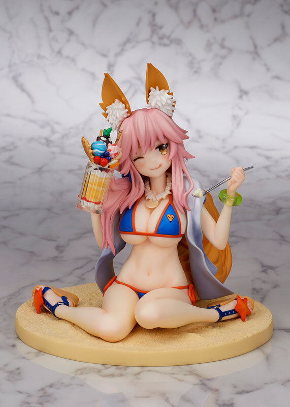 ウィンクする表情や佇まいが愛らしい！『FGO』より水着姿の「玉藻の前」がフィギュア化―最終再臨を常夏感たっぷりに再現