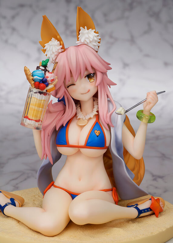 ウィンクする表情や佇まいが愛らしい！『FGO』より水着姿の「玉藻の前」がフィギュア化―最終再臨を常夏感たっぷりに再現