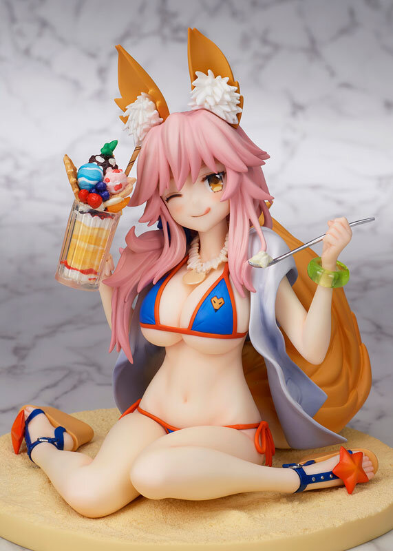 ウィンクする表情や佇まいが愛らしい！『FGO』より水着姿の「玉藻の前」がフィギュア化―最終再臨を常夏感たっぷりに再現