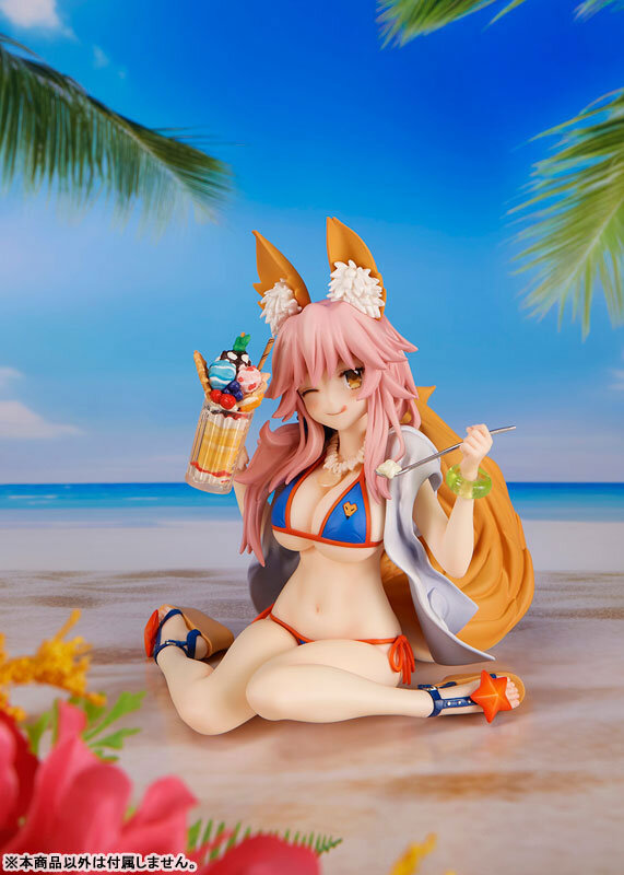 ウィンクする表情や佇まいが愛らしい！『FGO』より水着姿の「玉藻の前」がフィギュア化―最終再臨を常夏感たっぷりに再現