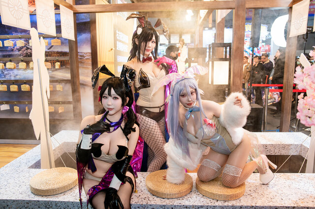 【コスプレ】異次元ボディの美女6人が集結！浴衣＆バニーガール姿が妖艶で眼福【台北ゲームショウ2025】