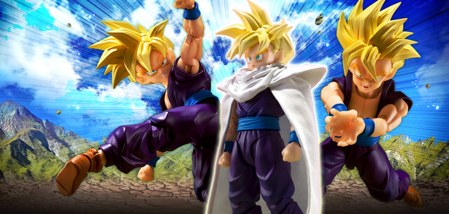 「ドラゴンボール」アクションフィギュアが再販決定！スーパーサイヤ人孫悟飯、“青髪”の悟空＆ベジータの計3商品