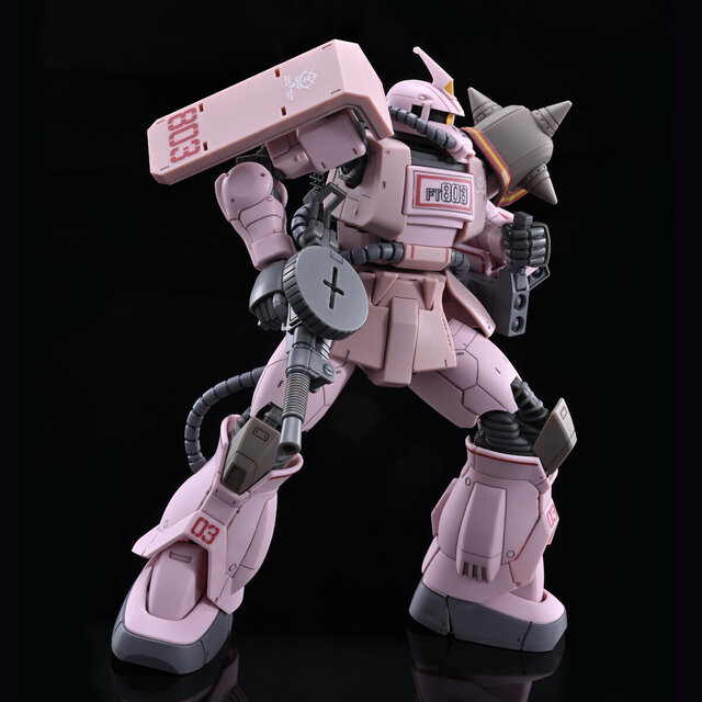 「機動戦士ガンダム MSD」より「ザク・デザートタイプ ピンクパンサー隊機」がHGガンプラ化！ザクIIから大幅変更された外装形状を再現