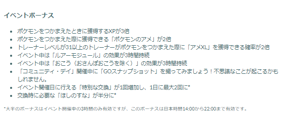 色違いゲットや経験値稼ぎの大チャンス！「カブルモ」「チョボマキ」コミュデイ重要ポイントまとめ【ポケモンGO 秋田局】