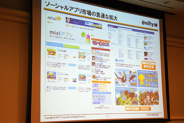 【CEDEC 2010】ニフティクラウドを用いたオンラインゲーム・ソーシャルアプリの活用
