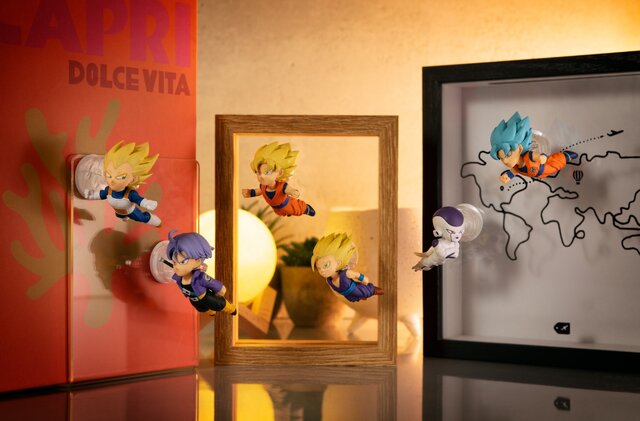 悟空たちが飛んでるように見える！「ドラゴンボール」新感覚マスコットフィギュアが登場ー角度や向きを調整して楽しみ方無限大