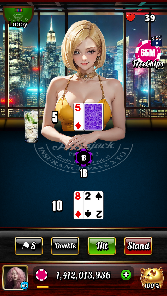 美女ディーラーと親密に！オンラインカジノの雰囲気を安全に楽しめるブラックジャックアプリ『Blackjack 21 - Dealer Queens』が配信中