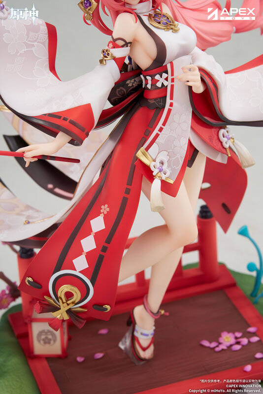 巫女服から覗くすべすべ太もも！『原神』より「八重神子」1/7スケールフィギュアが予約受付中―蠱惑的な表情もグッとくる