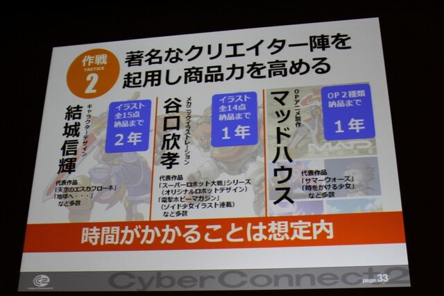 【CEDEC 2010】作りたいゲームを作るための作戦～サイバーコネクトツー松山氏