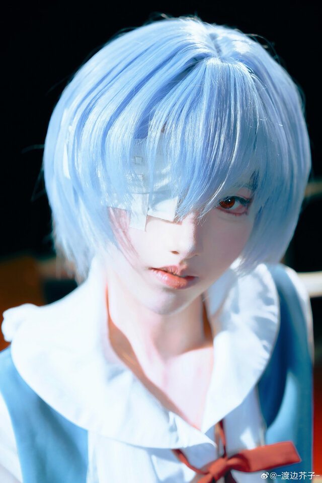 綾波レイ「エヴァンゲリオン」／渡边芥子（X：@akutako46）