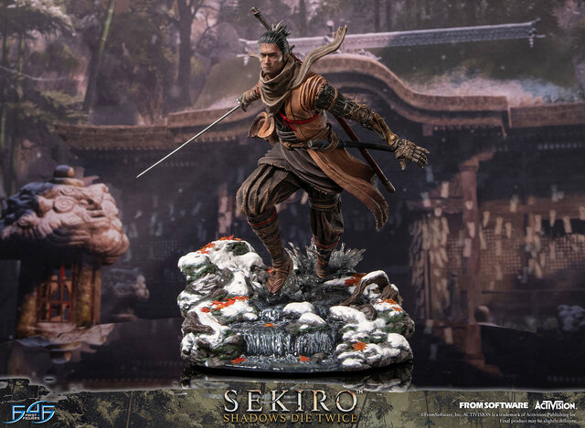 『SEKIRO』主人公「狼」のスタチューが予約開始!楔丸と不死斬りを背負い、戦国の世を駆ける
