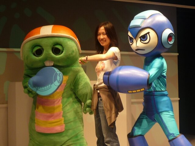 【TGS 2010】メガマンとガチャピンが夢のコラボ、その名はメガピン