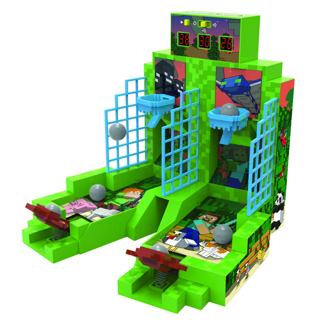 『マイクラ』の「クレーンゲーム」「バスケットボールゲーム」が可愛い！コンパクトなサイズ、自宅で遊べる6種類