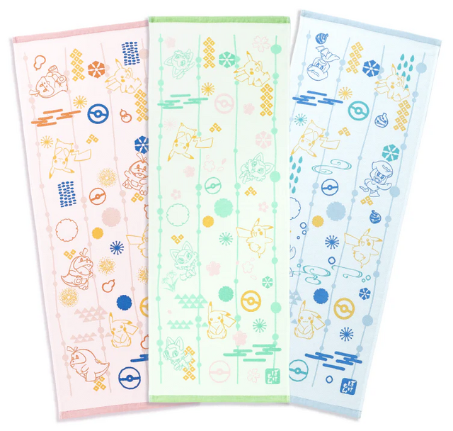 『ポケモン』デザインのタオル美術館新商品が可愛い!ピカチュウ、ゲンガー、イーブイなど勢揃い
