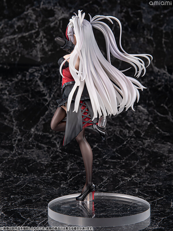 悪戯っぽく微笑む口元から舌先がチラリ…『アズレン』より「プリンツ・オイゲン：この夜に酔いしれ」フィギュアがクールでミステリアス