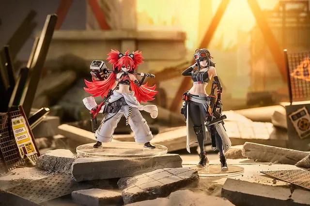 ヘソ出し制服やハンマー、ネイルガンなどの武器もカッコイイ！『ゼンゼロ』より「クレタ」「グレース」フィギュアが素敵