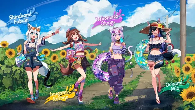 ホロライブ3期生たちが「ホロナツ衣装」の三面図をお披露目！マリン船長「けっこう際どいんですケド キービジュだと隠されちゃった」