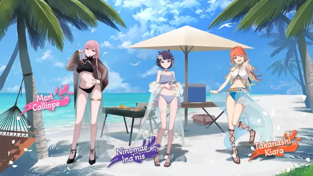 ホロライブ3期生たちが「ホロナツ衣装」の三面図をお披露目！マリン船長「けっこう際どいんですケド キービジュだと隠されちゃった」